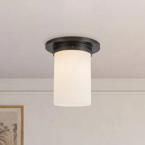 Alora - FM360808UBOP - One Light Flush Mount - Mineral - Urban Bronze/Matte Opal Glass