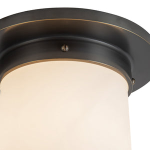 Alora - FM360808UBOP - One Light Flush Mount - Mineral - Urban Bronze/Matte Opal Glass