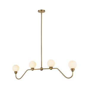 Alora - LP408148BG - Four Light Linear Pendant - Beckett - Brushed Gold