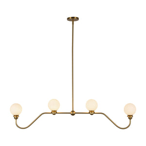 Alora - LP408148BG - Four Light Linear Pendant - Beckett - Brushed Gold