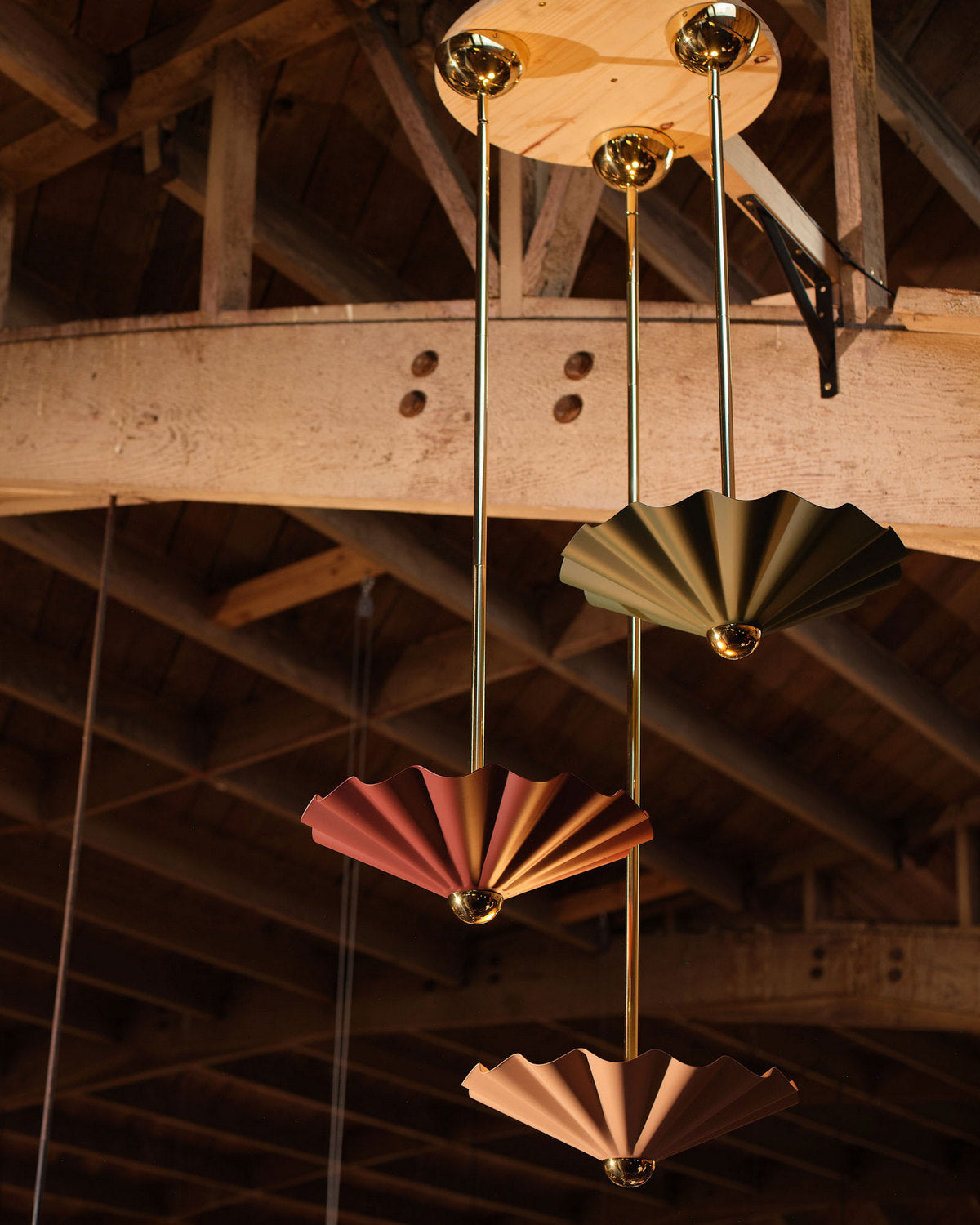 Alora - PD354016BGD - LED Pendant - Furrow - Burgundy