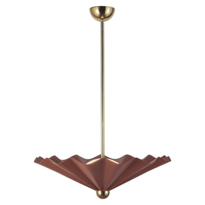 Alora - PD354125BGD - LED Pendant - Furrow - Burgundy