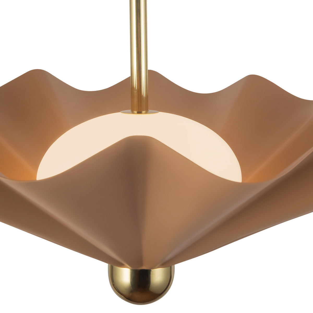 Alora - PD354125PEC - LED Pendant - Furrow - Peach
