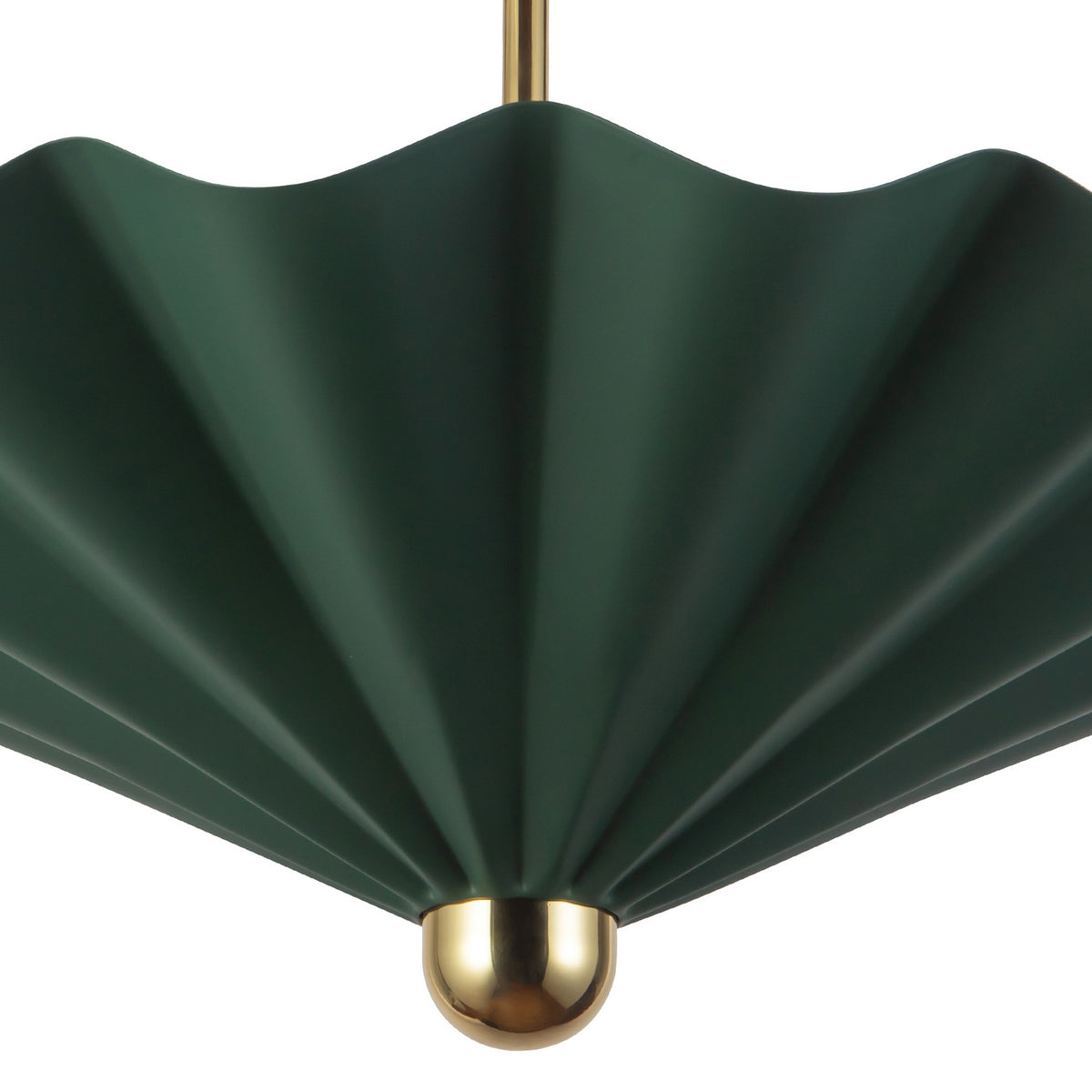 Alora - PD354125PGN - LED Pendant - Furrow - Pine Green