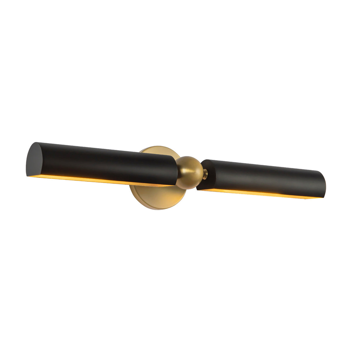 Alora - PL405123BGMB - Two Light Picture Light - Cole - Brushed Gold/Matte Black