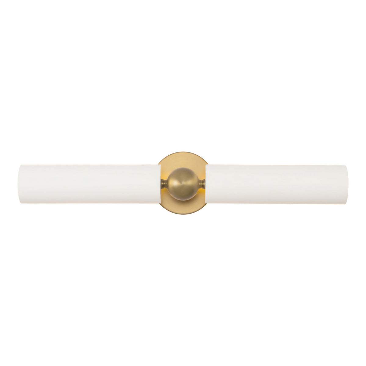 Alora - PL405123BGWH - Two Light Picture Light - Cole - Brushed Gold/White