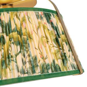 Alora - SF675213BGGL - One Light Semi-Flush Mount - Scout - Brushed Gold/Green Linen