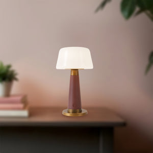 Alora - TL314106BGD - LED Table Lamp - Clemence - Burgundy