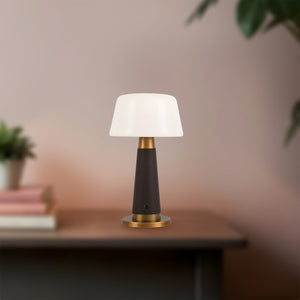 Alora - TL314106EVL - LED Table Lamp - Clemence - Espresso Vegan Leather
