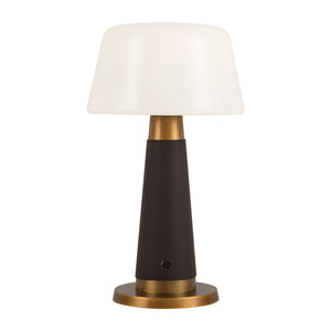 Alora - TL314106EVL - LED Table Lamp - Clemence - Espresso Vegan Leather
