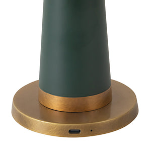 Alora - TL314106PGN - LED Table Lamp - Clemence - Pine Green