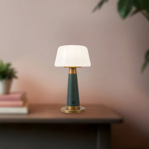 Alora - TL314106PGN - LED Table Lamp - Clemence - Pine Green