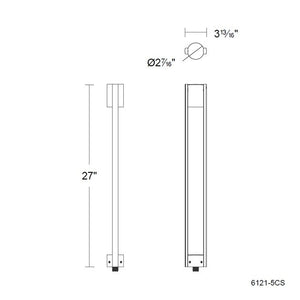 W.A.C. Lighting - 6121-5CSBZ - LED Path Light - Brough - Bronze on Aluminum