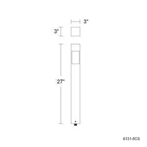 W.A.C. Lighting - 6131-5CSBK - LED Path Light - Standup - Black on Aluminum