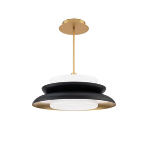 W.A.C. Lighting - PD406624-TWA-BK/GO - LED Pendant - Capulet - Black/Gold