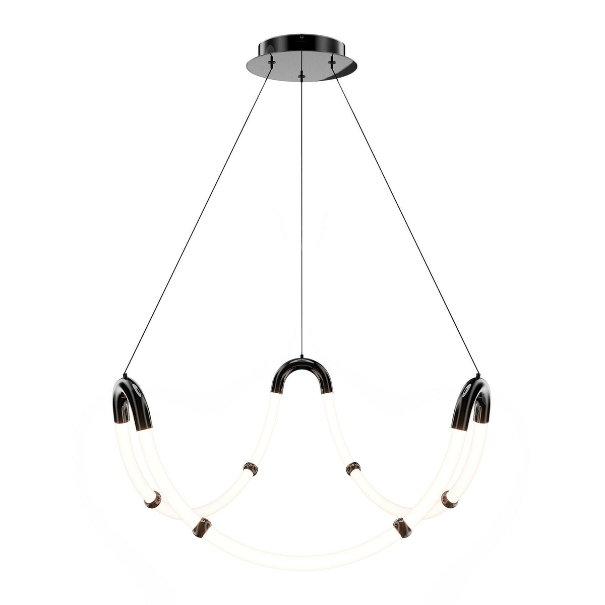 W.A.C. Lighting - PD411630-BC - LED Chandelier - Swathe - Black Chrome