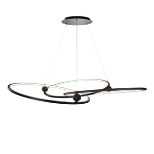 W.A.C. Lighting - PD415660-TWA-BK - LED Chandelier - Sidewinder - Black