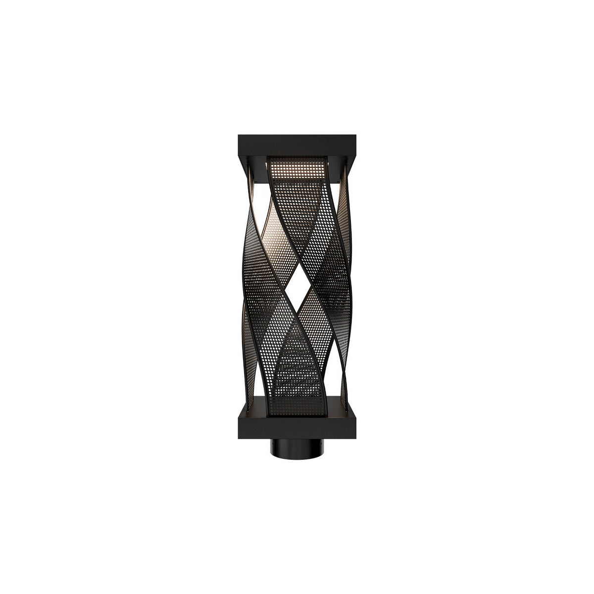 W.A.C. Lighting - PMW119618-BK - LED Outdoor Post Mount - Brocade - Black