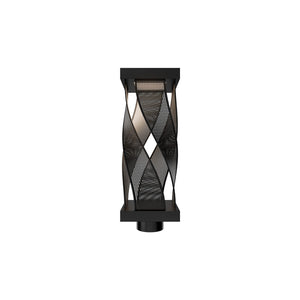 W.A.C. Lighting - PMW119618-BK - LED Outdoor Post Mount - Brocade - Black