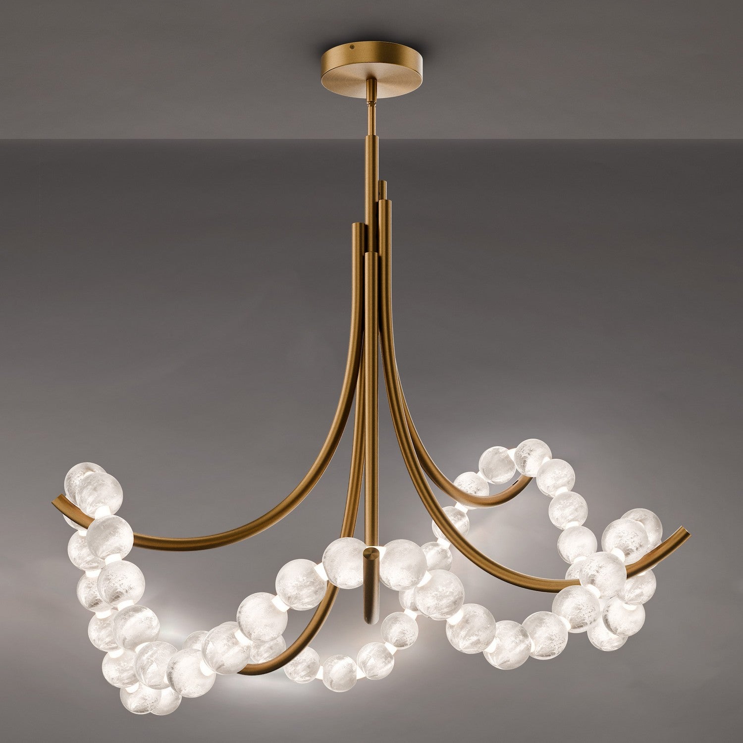 Modern Forms - FM-50437-AB - LED Semi-Flush Mount - Parel - Aged Brass