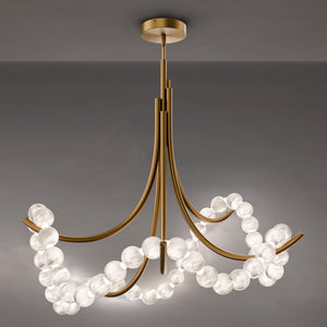 Modern Forms - FM-50437-AB - LED Semi-Flush Mount - Parel - Aged Brass