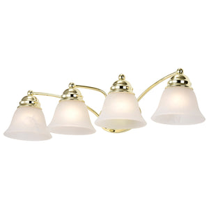 Nuvo Lighting - 60-351 - Four Light Vanity - Empire - Polished Brass