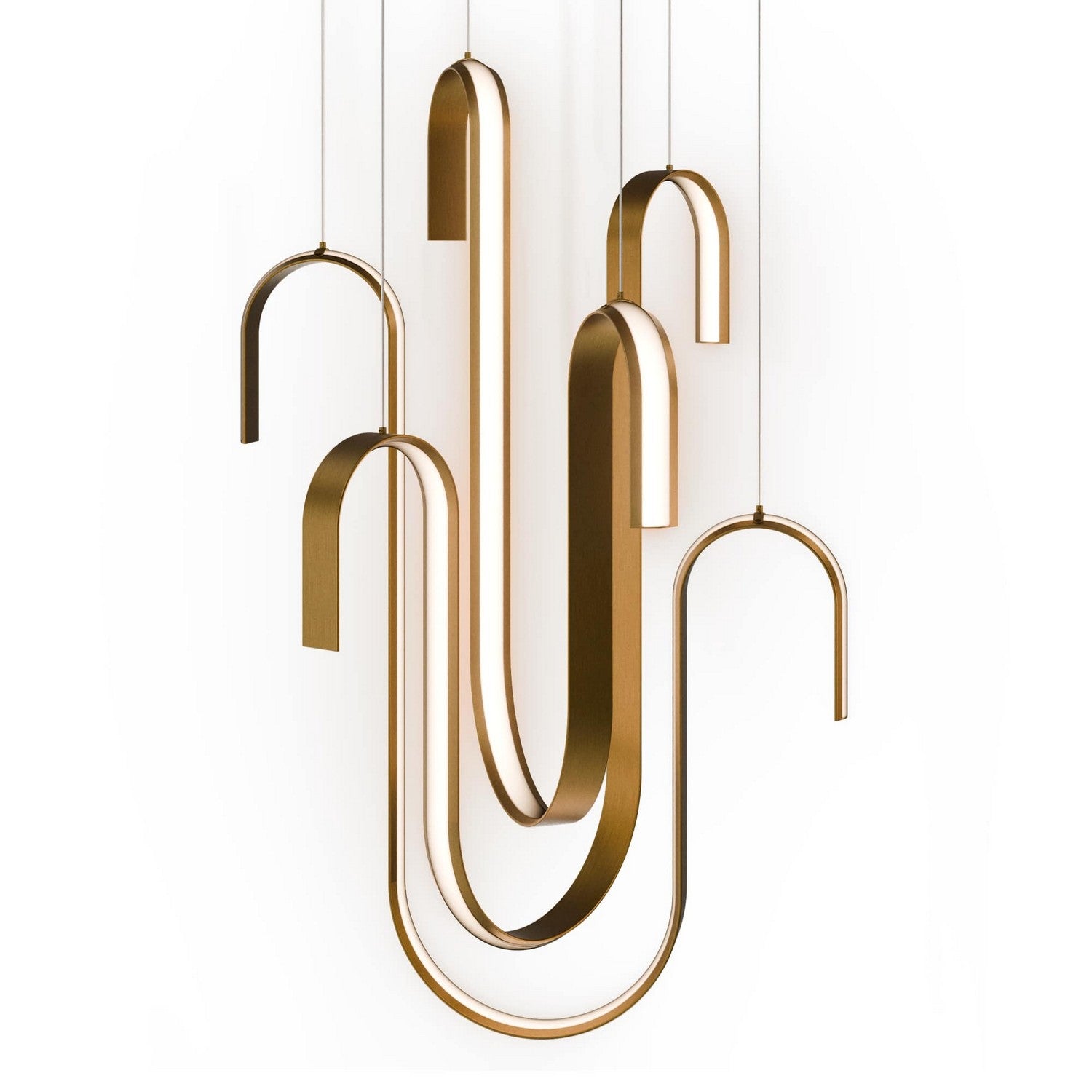 Modern Forms - PD216640-AB - LED Pendant - Seahorse - Aged Brass