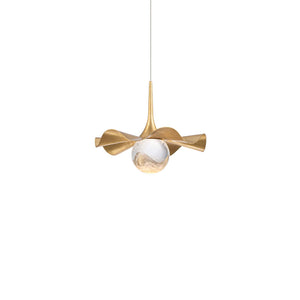 Modern Forms - PD282609-AB/GL - LED Mini Pendant - Brimm - Gold Leaf/Aged Brass