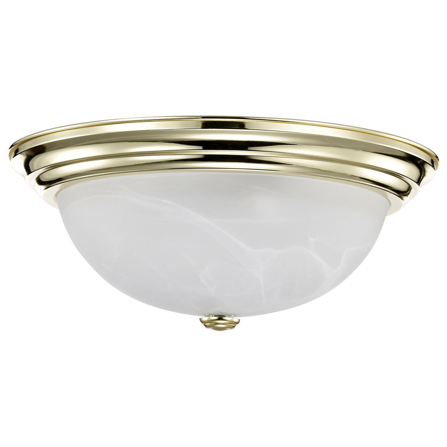 Nuvo Lighting - 60-215 - Three Light Flush Mount - Flush Mounts Polished Brass - Polished Brass