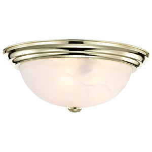 Nuvo Lighting - 60-215 - Three Light Flush Mount - Flush Mounts Polished Brass - Polished Brass