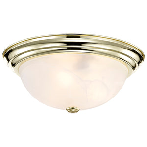 Nuvo Lighting - 60-215 - Three Light Flush Mount - Flush Mounts Polished Brass - Polished Brass