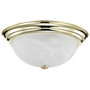 Nuvo Lighting - 60-215 - Three Light Flush Mount - Flush Mounts Polished Brass - Polished Brass