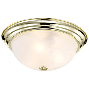 Nuvo Lighting - 60-215 - Three Light Flush Mount - Flush Mounts Polished Brass - Polished Brass