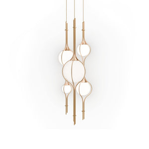 Modern Forms - PD600605R-TWA-VB - LED Pendant - Skyla - Vintage Brass