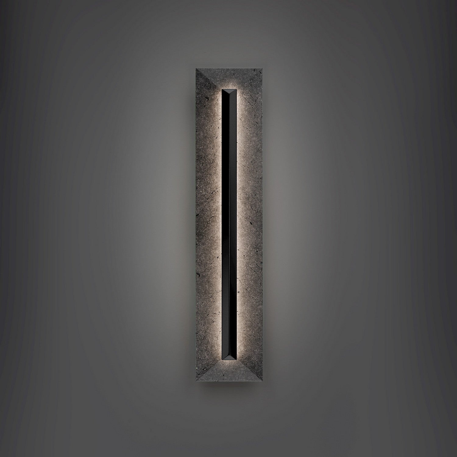 Modern Forms - WSW218628-BV/BK - LED Outdoor Wall Sconce - Bell Tower - Basalt Stone/Black