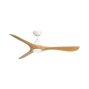 Modern Forms Fans - FR-D2504-60L-MW/HO - 60" Ceiling Fan - Carve - Matte White/Honey Oak
