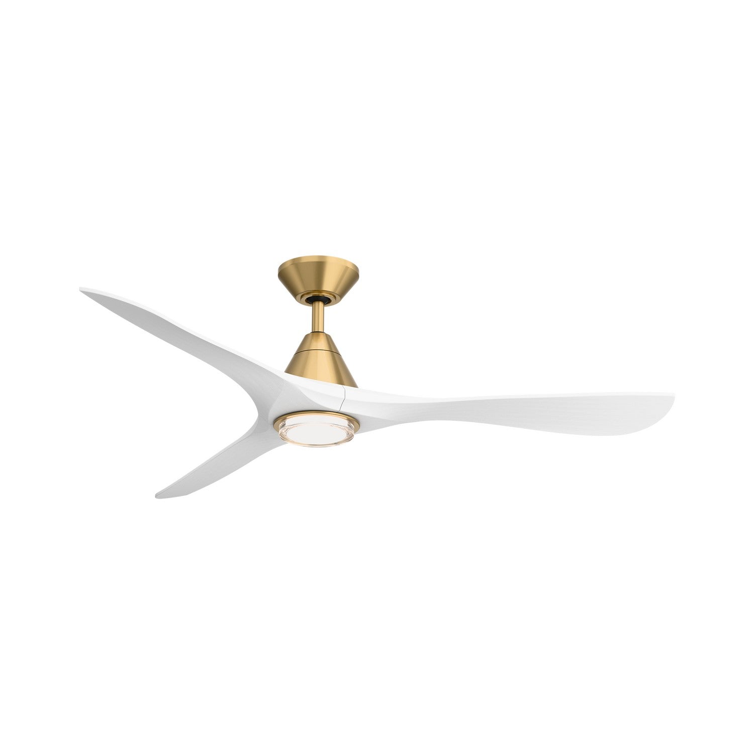 Modern Forms Fans - FR-D2504-60L-SB/MW - 60" Ceiling Fan - Carve - Soft Brass/Matte White