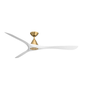 Modern Forms Fans - FR-D2504-72-SB/MW - 72" Ceiling Fan - Carve - Soft Brass/Matte White