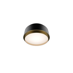 W.A.C. Lighting - FM-20509-27-BK/AB - LED Flush Mount - Salvo - Black/Aged Brass