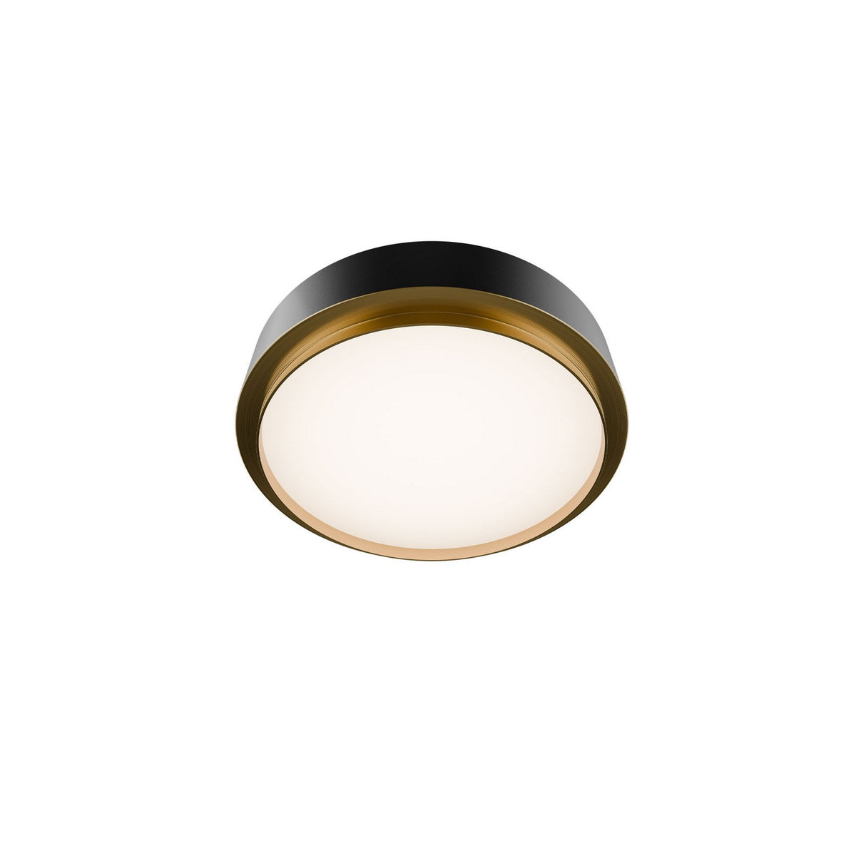 W.A.C. Lighting - FM-20515-35-BK/AB - LED Flush Mount - Salvo - Black/Aged Brass