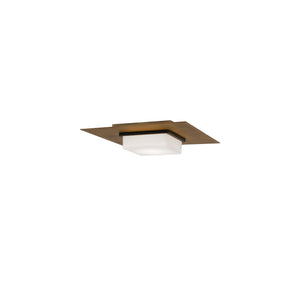 W.A.C. Lighting - FM-31414-35-BK/AB - LED Flush Mount - Double Decker - Black/Aged Brass