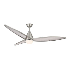 Minka Aire - F757L-BN - 64" Ceiling Fan - Fleur - Brushed Nickel