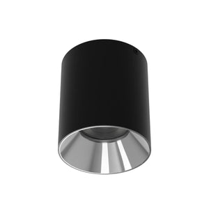 W.A.C. Lighting - C4RL-FCS-BKCH - LED Flush Mount - Zoron - Black/Chrome