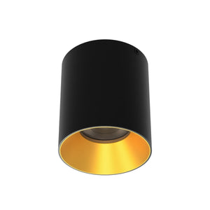 W.A.C. Lighting - C4RL-FCS-BKGL - LED Flush Mount - Zoron - Black/Gold