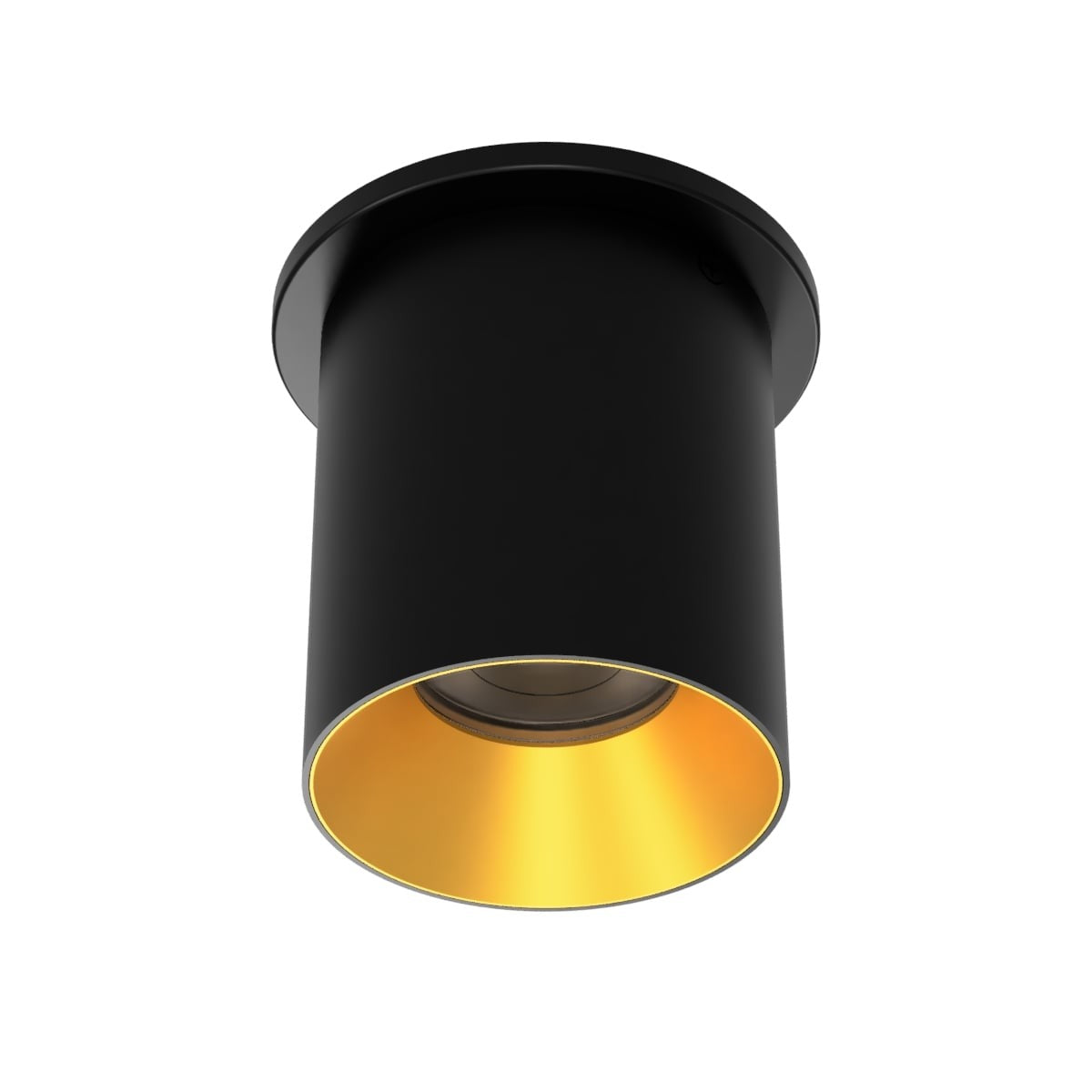 W.A.C. Lighting - C4RT-FCS-BKGL - LED Flush Mount - Zoron - Black/Gold