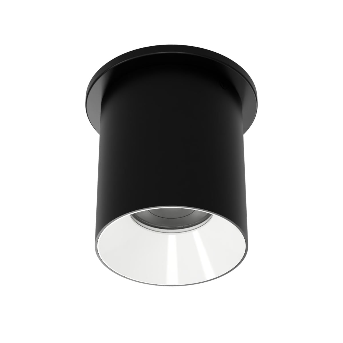 W.A.C. Lighting - C4RT-FCS-BKWT - LED Flush Mount - Zoron - Black/White