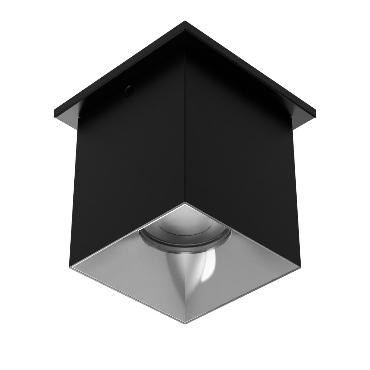 W.A.C. Lighting - C4ST-FCS-BKCH - LED Flush Mount - Zoron - Black/Chrome