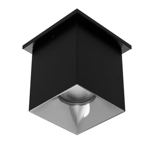 W.A.C. Lighting - C4ST-FCS-BKCH - LED Flush Mount - Zoron - Black/Chrome