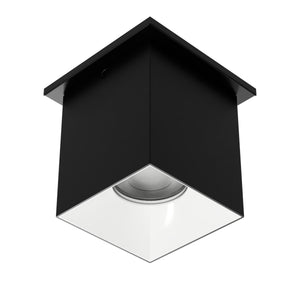W.A.C. Lighting - C4ST-FCS-BKWT - LED Flush Mount - Zoron - Black/White