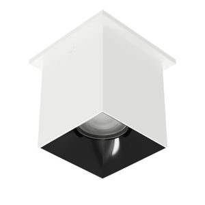 W.A.C. Lighting - C4ST-FCS-WTBK - LED Flush Mount - Zoron - White/Black